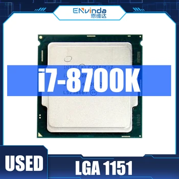 Használt Eredeti Intel Core i7 CPU 8700K LGA 1151 12MB 95W 14NM I7-8700K CPU QN8G 3.2 Ghz-es, 6-Core Támogatás H110 Alaplap