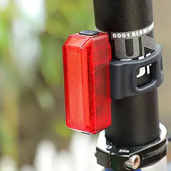 Hordozható Kerékpár hátsó Lámpa USB Töltés Kompakt Kerékpár Hátsólámpa Rozsda Ellenálló Figyelmeztető Lámpa