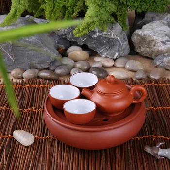 Hordozható Kínai Kongfu Lila agyag Teás Készlet Utazási zisha Kerámia Porcelán Tea Ware a Porcelán Teáskanna Öltöny