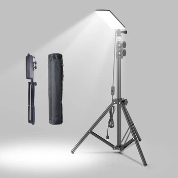 Hordozható Kültéri Led munkalámpa USB Állvány Kemping Lámpa Spotlámpa SMD Teleszkópos Pillér Lámpák Összecsukható Kerti Piknik Fény
