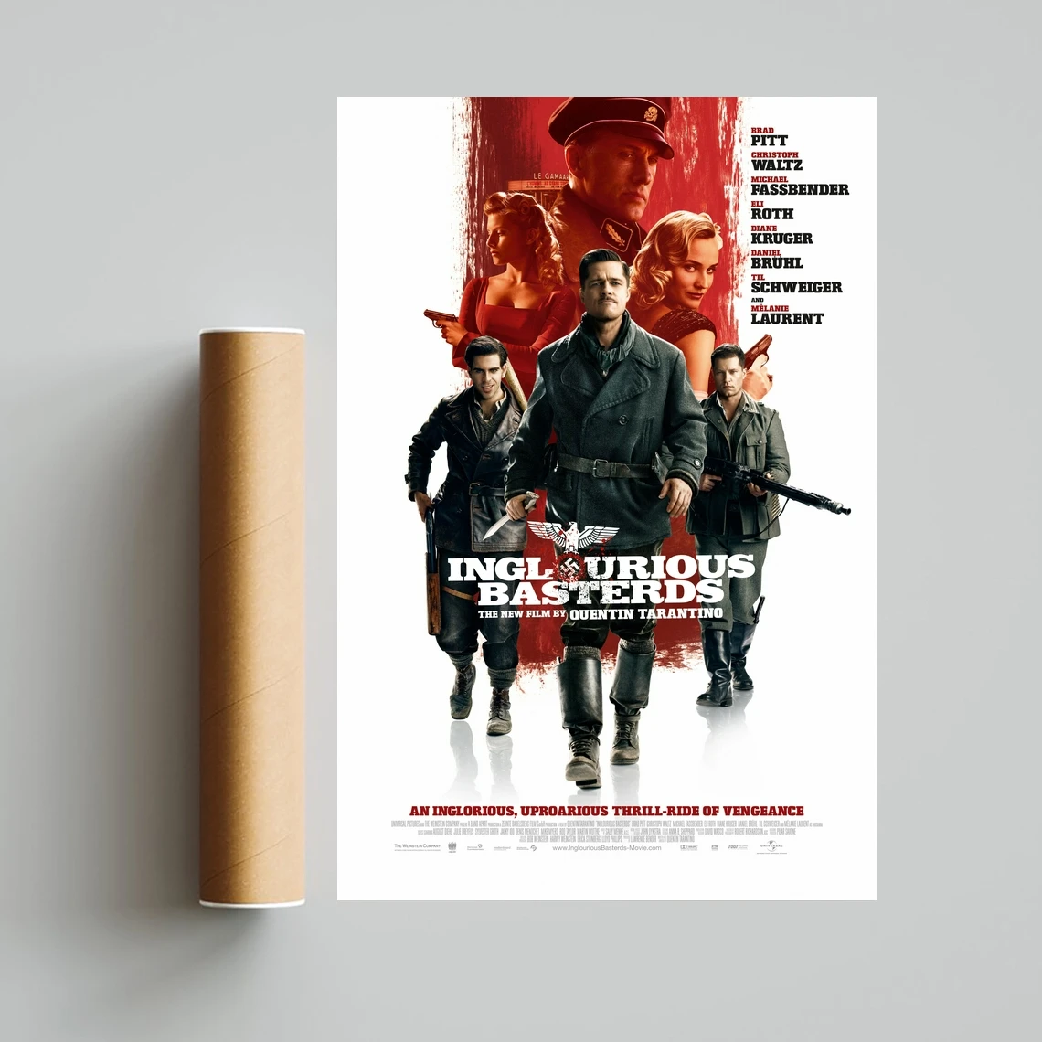 Inglourious Brigantyk Film Poszter HD Nyomtatható Vászon Art Print Otthon Dekor falfestés ( Nincs Keret )4