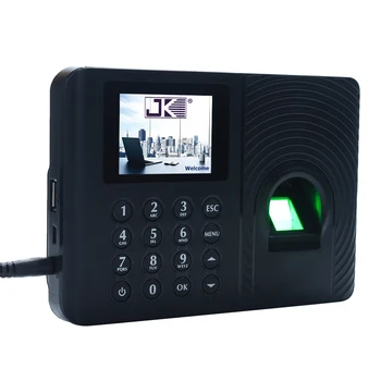 Intelligens Biometrikus Ujjlenyomat Jelszó Részvétel Gép Munkavállaló Ellenőrzése-a Hangrögzítő 2.4 inch TFT LCD kijelző DC 5V
