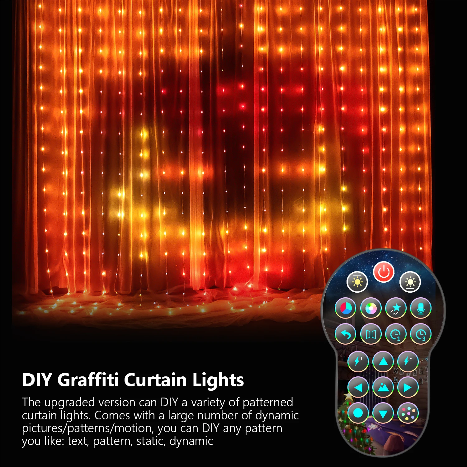 Intelligens Programozható Pixel LED Szalag Bluetooth Alkalmazás WS2812 RGBIC Neon Kijelző Alá DIY Szöveg Minta Függöny Karácsonyi Dekoráció1