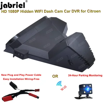 Jabriel Új Plug and Play Auto Wifi HD 1080P Autós DVR 24 ÓRÁS Parkolás Megfigyelő Kamera Kamera Citroen C5 X 1.6 T 2020 2021 2022