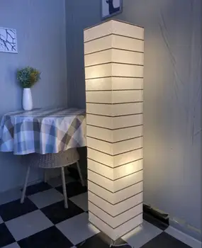 Japán Stílusú Minimalista Állólámpa Papír Design-Lámpabúra Home Hotel Hálószoba Dekoráció Állólámpa