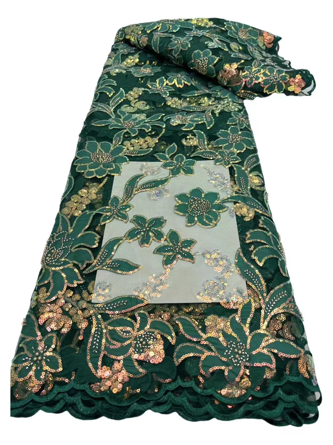 Jól gyöngy cső sequin hímzéssel anyag, kiváló minőségű hímzett csipke cheongsam ruhák ruhák, 5 méter1