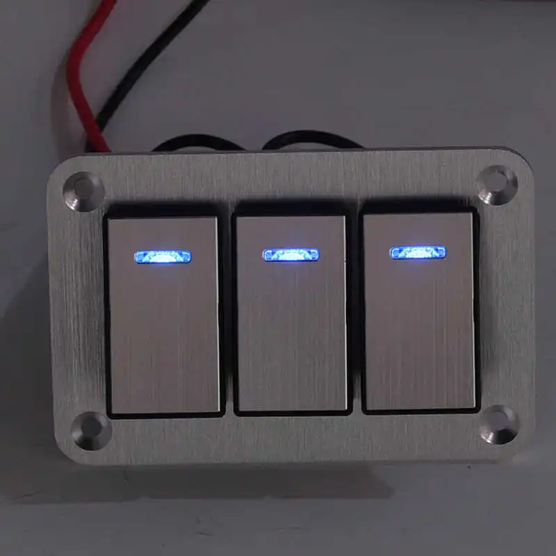 Kapcsoló Panel Csere kopásállóság Kék LED, 3, Ahogy Erős Kapcsoló Panel Pótkocsik1