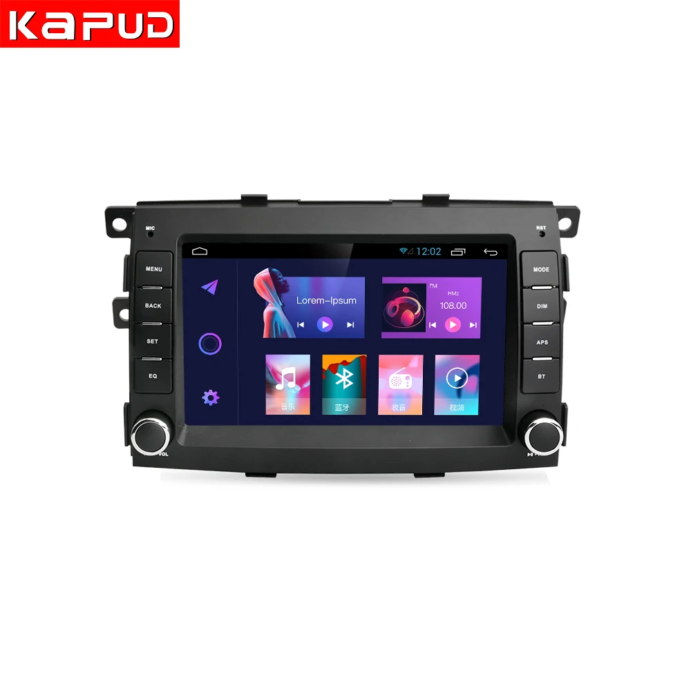 Kapud 7' autórádió Android 11 GPS CarPlay AUTO Kia Sorento 2 XM 2009 2010 2011 2012 8 Core DSP WiFi 4G SWC BT 2 Din5
