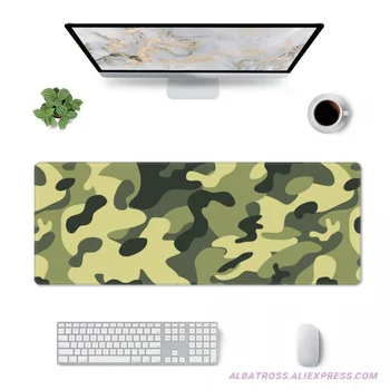 Katonai Álcázás Textúra Minta Gaming Mouse Pad Gumi Varrt Élek Mousepad 31.5
