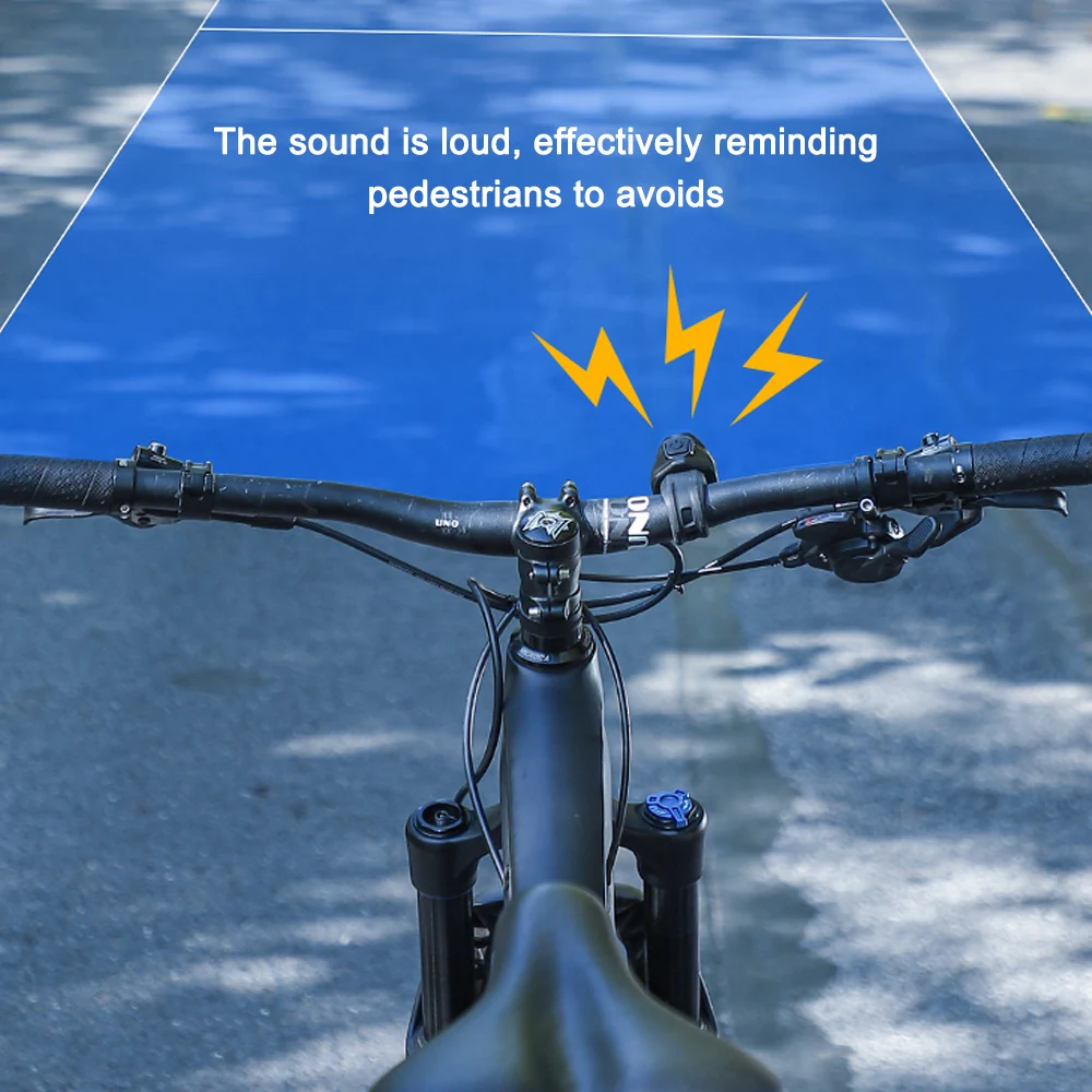Kerékpár Elektromos Csengő 80dB Elektromos Kerékpár Horn Kerékpár Kormány Bell Motor Hangos vészharangot USB Újratölthető Kerékpározás Tartozékok2
