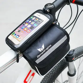 Kerékpár Első Táska Könny-rezisztens Kerékpár Telefon Táska Hordozható Tároló Erős Motor, Átlátszó mobiltelefon Tok
