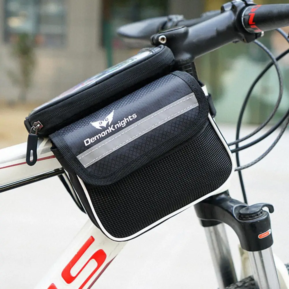 Kerékpár Első Táska Könny-rezisztens Kerékpár Telefon Táska Hordozható Tároló Erős Motor, Átlátszó mobiltelefon Tok2
