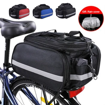 Kerékpár Szállító Táska MTB Kerékpár Állvány Táska Csomagtartóban Pannier Kerékpározás Multifunkcionális Nagy Kapacitású Utazási Táska, esővédő