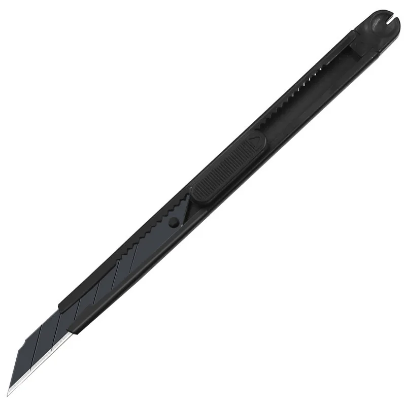 Kis fém tapétavágó mini fekete galván rozsdamentes acél express papírvágó kést művész4