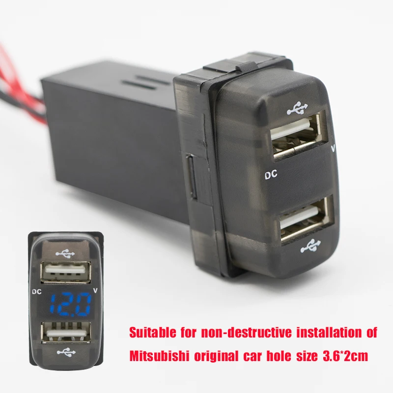 Különleges Dedikált Autó 5V 2.1, USB Interfész, Töltő, USB-Audio Bemeneti Csatlakozó Használata a Mitsubishi,ASX,Lancer,Outlander,Pajero1