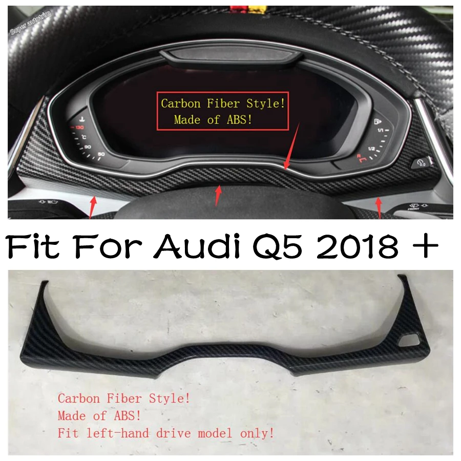 Lapetus középkonzol Műszerfal műszerfal Tartozékok Fedezze Trim Matt Szénszálas Nézd Alkalmas Audi Q5 2018 - 2021 ABS0
