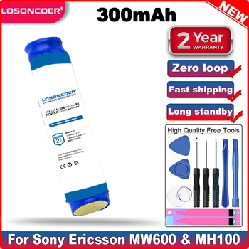 LOSONCOER 300mAh GP0836L17 HS-MW600 Akkumulátor Sony Ericsson MW600 & MH100 Vezeték nélküli Bluetooth -
