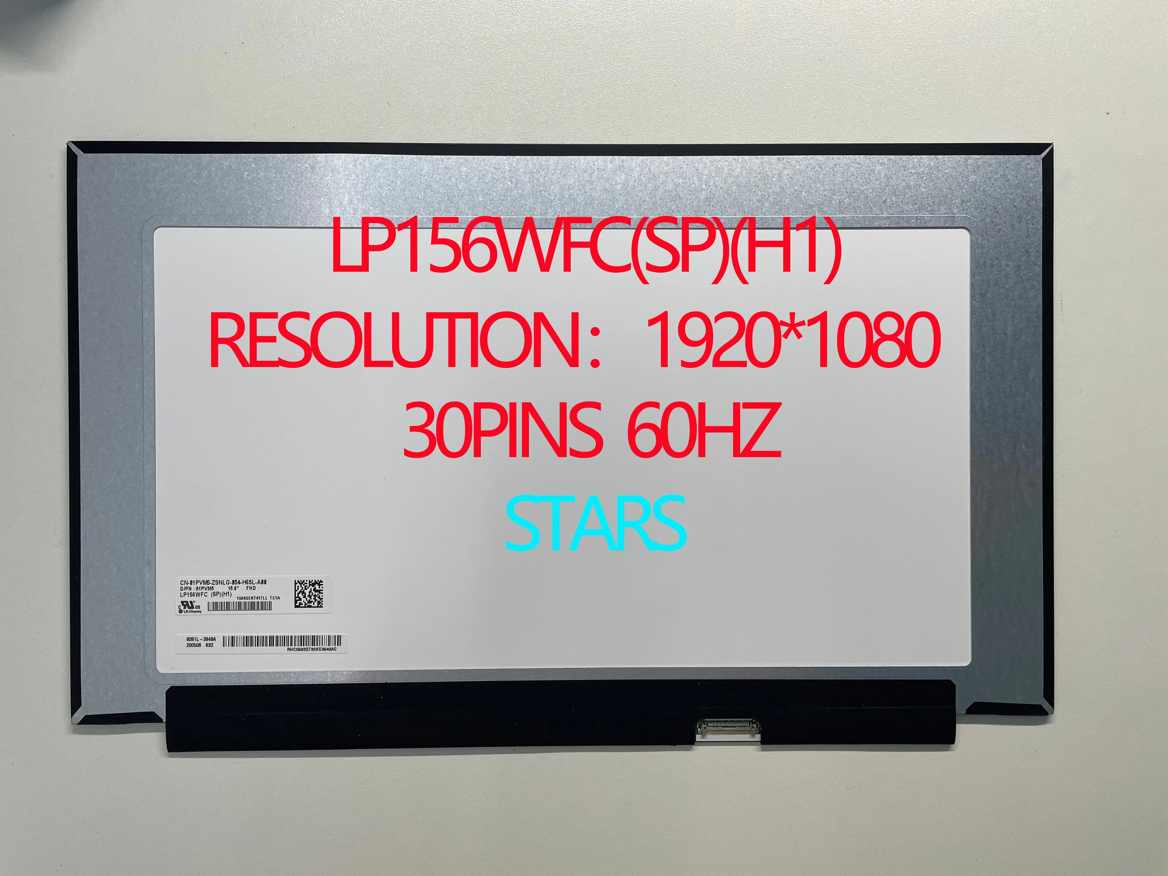 LP156WFC(SP)(H1) 30PINS 60HZ, 1920*1080 Laptop LED Képernyő Panel0