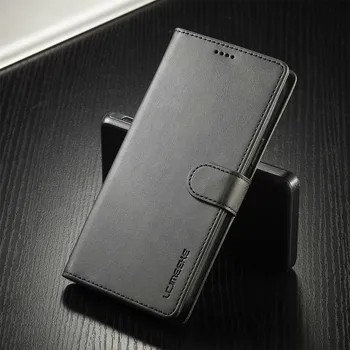 Luxus Pénztárca Bőr tok Samsung Galaxy S6 S7 Szélén S8 S9 Plusz S10E S10-Lite S20 S21 FE S22 Ultra Mágneses Flip hátlapot