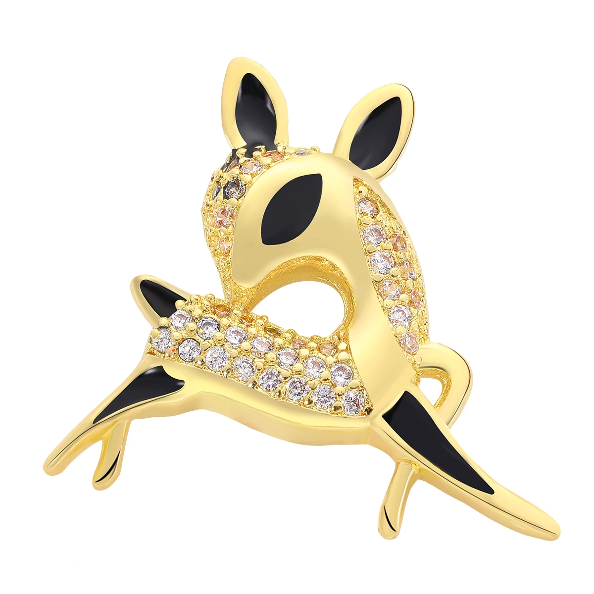 Luxus Állat Ló Aranyos Szarvas Varázsa DIY Kézzel készített 18k Aranyozott CZ Karkötő Varázsa, a Szív Medálok, Ékszerek Készítése4