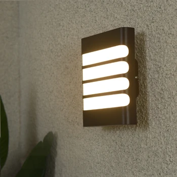 Lámpatest Falikarok Falat Egyszerű Vízálló Otthoni Világítás Modern Lámpa Fali Műanyag Erkély Külső Külső