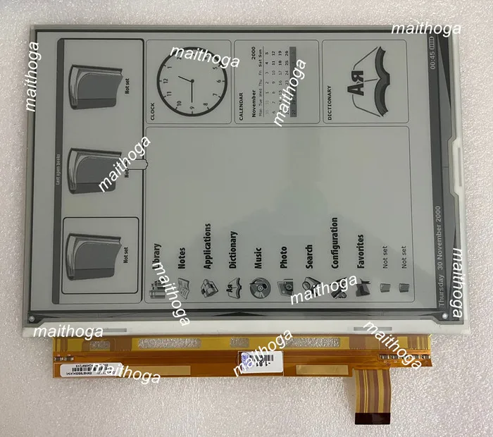 maithoga 9,7 hüvelykes TFT LCD Szürkeárnyalatos Kijelző ED097OC1 (HA) 1200*825 E-Könyv Olvasó Panel0