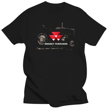 Massey Ferguson Veterán Traktor Tee Férfi Rövid Ujjú T-Shirt O Nyak Grafikus Maximum