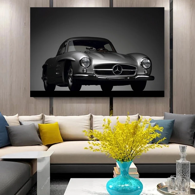 Mercedes Benz Autó Poszter Luxus Autók Szuperautó Poszterek, Nyomatok, Vászon Festmény Wall Art Kép a Nappali lakberendezés3