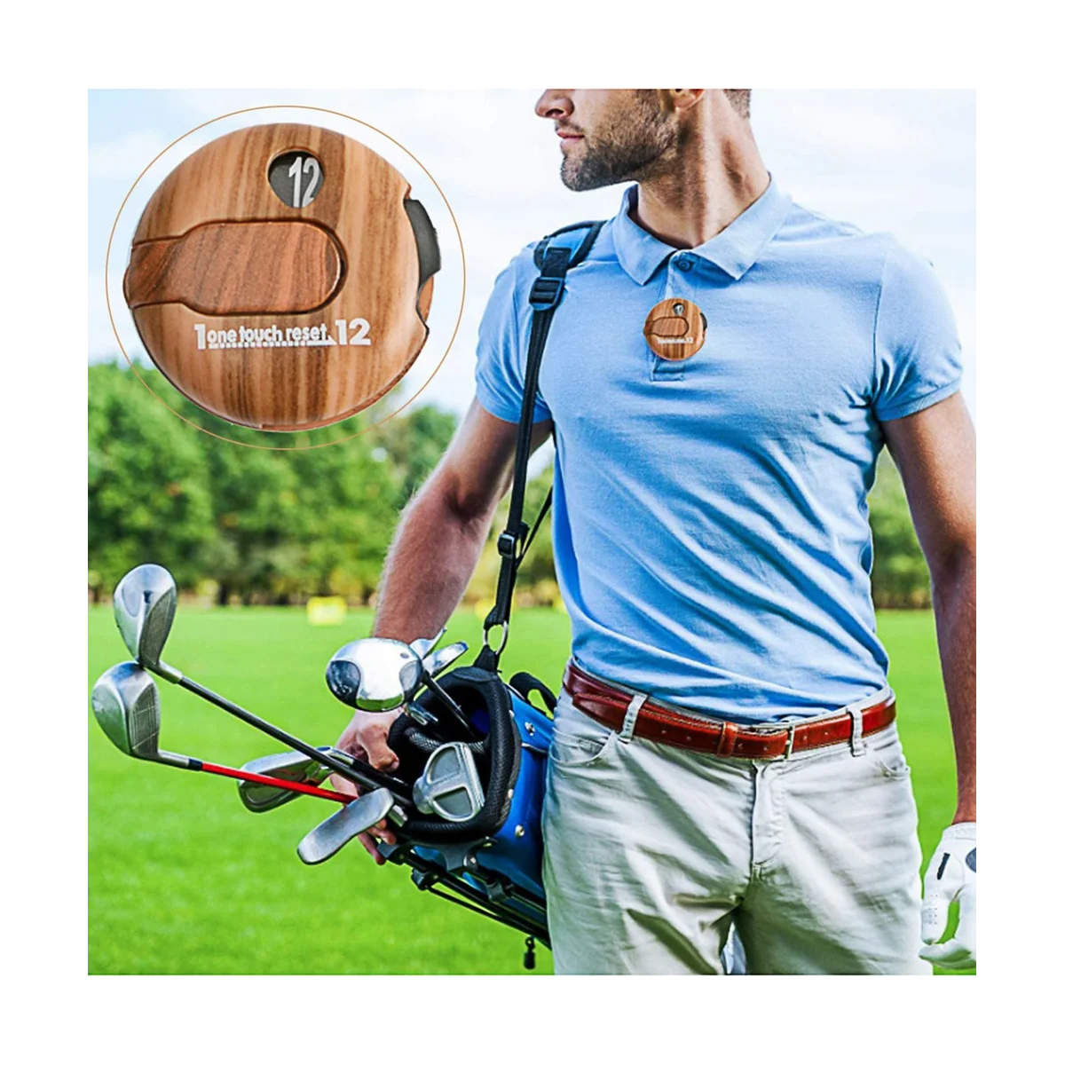 Mini Golf Sapka Klip Gólszerző Rod Számláló Kesztyű Klip Rod Számláló Pontozás Fel Szabadtéri Sport, Golf Csatolt Tartozékok3