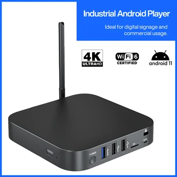 MINIX X35 én-Plus Ipari Android 11 TV Box RK3566 Cortex-A55 Quad-Core Dual Band Wifi 6 BT 5.0 2 GB, 32 gb-os HD-4K RJ45 LAN