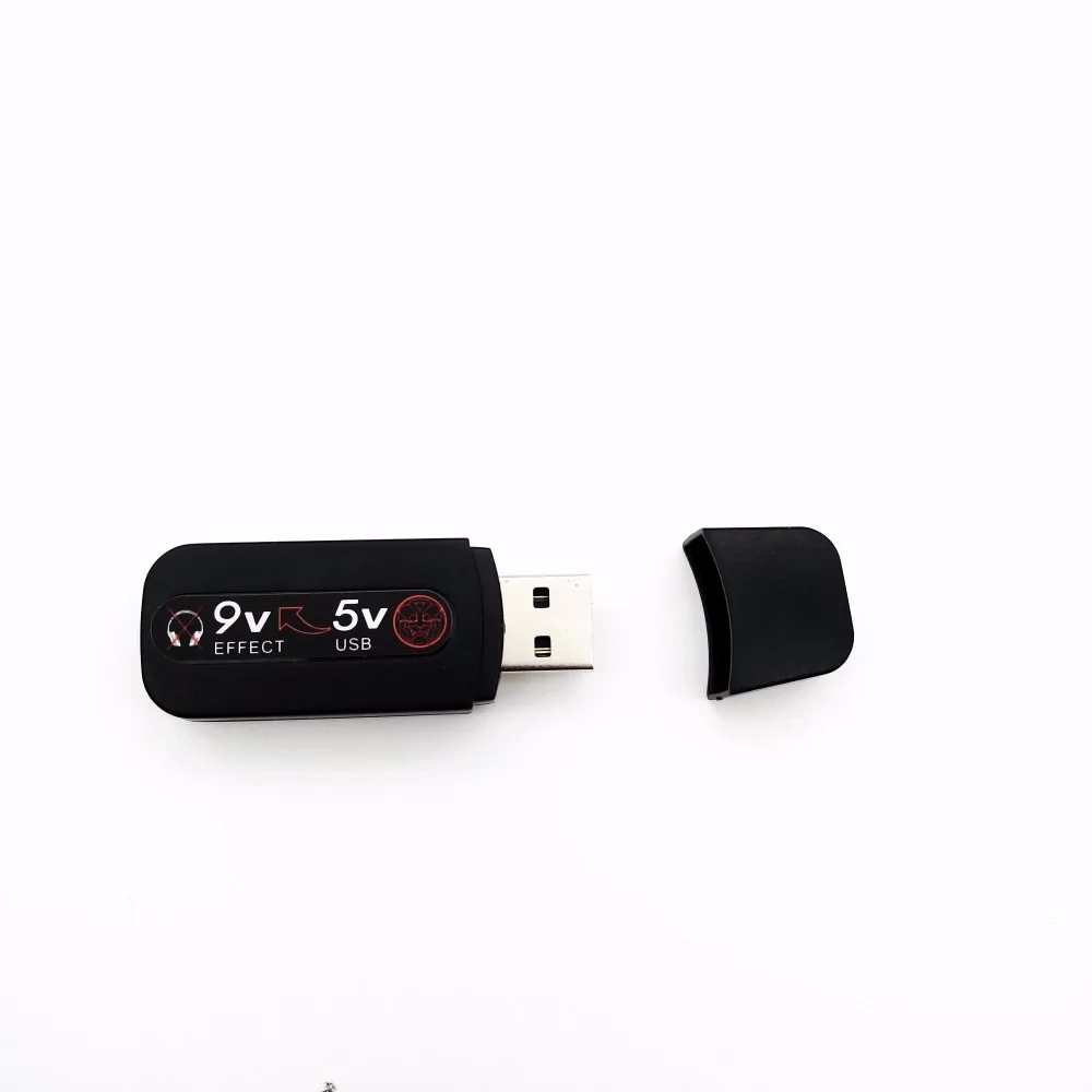 MOEN Elektro-Akusztikus Hangszer effekt Pedál Adapter 5V-os USB-9V Átalakító Fejét3