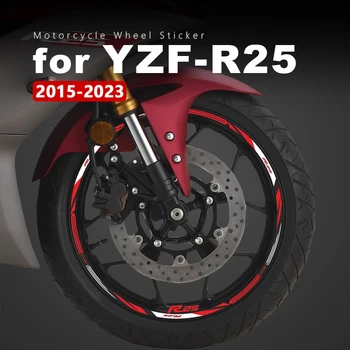 Motor Kerék Matricák YZF R25 Vízálló Felni Matrica a Yamaha R25 Tartozékok YZF-R25 YZFR25 2015-2023 2019 2021 2022 Szalag