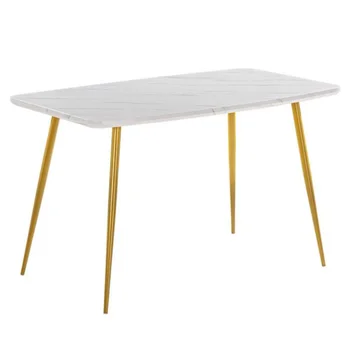 Márvány Asztal [120x74x76cm] Fehér[US Állomány]