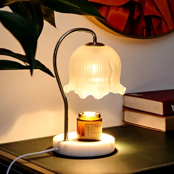 Márvány olvadó viasz lámpa szabályozható szél bell olvadó gyertya, lámpa olvadó lámpa aromaterápiás gyertya lámpa aromaterápiás asztali lámpa