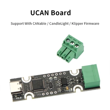 Nagy teljesítményű USB-hogy LEHET Adapter 3d-Nyomtató Alkatrészek STM32F072 Chip Támogatja CAN2.0A & B a CANable F19E
