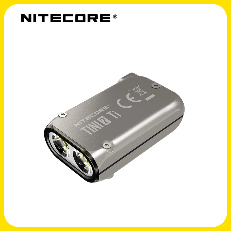 NITECORE TINI2 Ti 500 Lumen Titán Okos Dual Core Kulcs Fény, Díjak a C-Típusú USB3