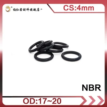 Nitril Gumi O-Gyűrű 50PCS/sok NBR Tömítés CS 4mm OD16/17/18/20mm O-Gyűrű tömítés Tömítés Gyűrű
