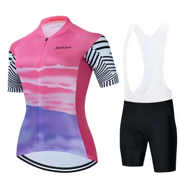 Nyári Kerékpáros ruha Női Kerékpáros Trikó Szett 2023 Új Kerékpár Ruházat Rövid Ujjú Női Triatlon Ropa De Ciclismo Öltöny