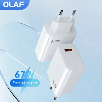 Olaf 67W GaN Töltő Adapter Gyors Töltő 3.0 QC3.0 Fal, Mobil Telefon USB Töltő Gyors Töltés iPhone Xiaomi Huawei
