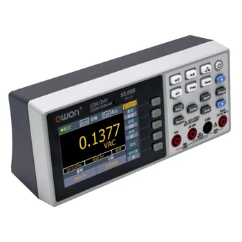 OWON XDM1041 Digitális Multiméter Hordozható Padon 4 1/2 55000 Számít Valódi RMS 3,5 hüvelykes LCD USB-DC/AC Jelenlegi Voltmérő Hőmérséklet