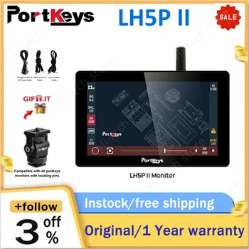 Portkeys LH5P II 5.5 Hüvelykes, 4K HDMI Mező Monitor Vezeték nélküli Vezérlő BMPCC 4K/6K/6K Pro a Sony Hordozható Stúdió Monitor DSLR Fényképezőgép