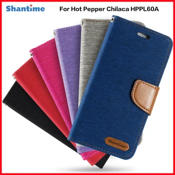 PU Bőr Flip tok Hot Pepper Chilaca HPPL60A Üzleti Ügyben Kártya Tartóját Szilikon Képkeret Esetben Tárca Borító