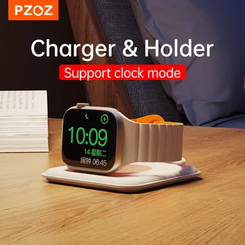 PZOZ USB C Típusú Apple Óra 8 7 6 5 4 3 2 SE Mini Mágneses Töltés Hordozható Vezeték nélküli Töltő Az iWatch Sorozat Dokkoló Állomás
