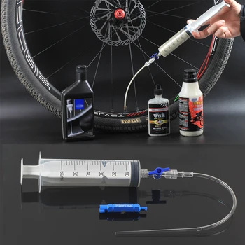 RL225 Kerékpár Kerékpár Kerékpár tömlő nélküli Gumiabroncs Tömítőanyag Befecskendező Befecskendező Eszköz Fecskendő Schrader Presta Szelep Core-Eltávolító Eszköz