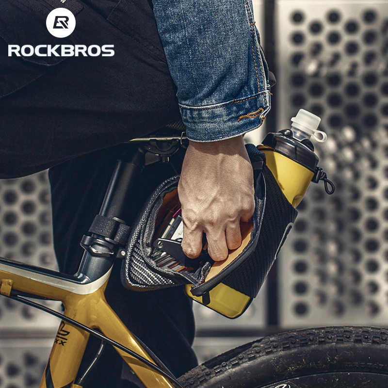 ROCKBROS 1,5 L Kerékpár Táska Víztaszító Tartós Fényvisszaverő MTB Országúti Kerékpár Vízzel Üveg Pocket Bike Táska Kiegészítők1