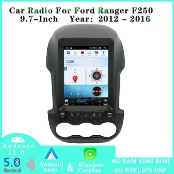 Rádió Ford Ranger 2012-2016 Android Tesla Típusú Képernyő Fejegység Autó Multimédia, Videó Lejátszó, WIFI Beépített vezeték nélküli Carplay