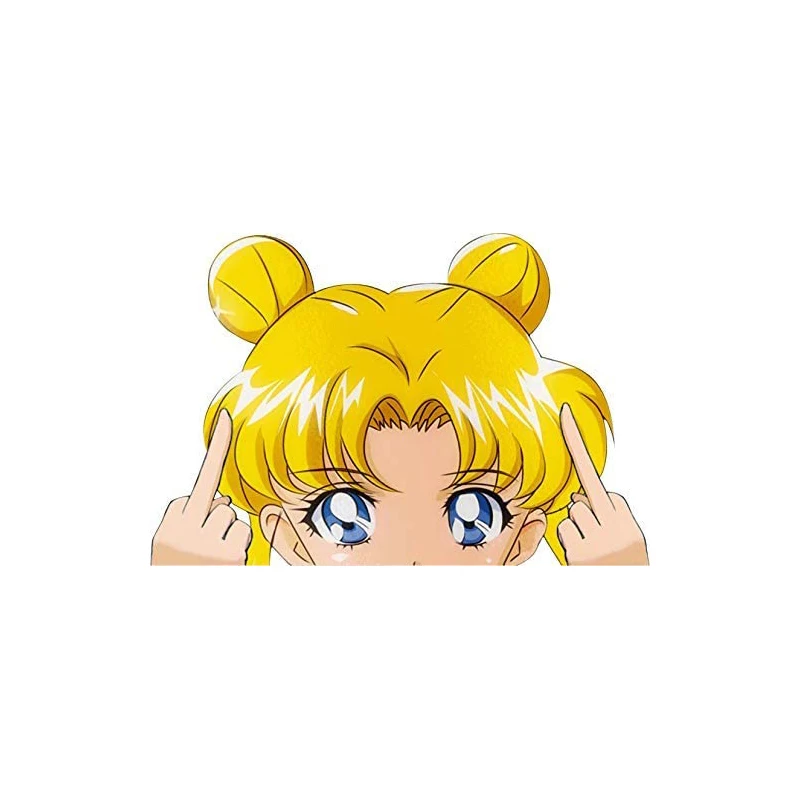 Sailor Moon Matricák Anime Matricák Autó Vinil Peeker Matrica Auto Kiegészítők Ablak Táborozó Laptop Gördeszka Dekoráció2