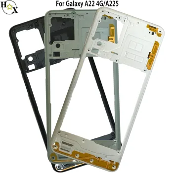 Samsung Galaxy A22 4G A225 Telefon Vissza Ház Középső Keret, Sid Gombok cserealkatrészek