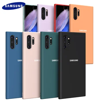 Samsung Galaxy Note10Plus Note10+ Az Esetben Folyékony Szilikon Telefon Fedél Samsung Note10Pro Ütésálló Védő Coque Közelében