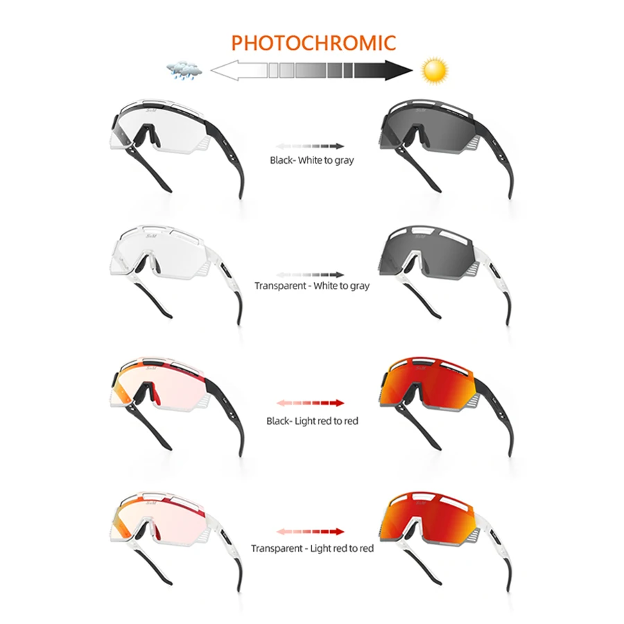 S&M photochromic kerékpáros szemüveg hegyi kerékpározás polarizált szélálló szemüveg férfiak, mind a nők szabadtéri sportok futás szemüveg3